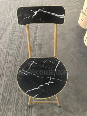 Black Marble Foldable Table and Chairs