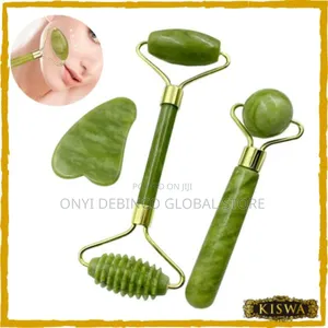 Facial Face Massager Contour Jade Roller and Gua Sha Stone