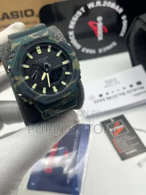 Gshock Gmt. Double. Time. Display Watch. Black
