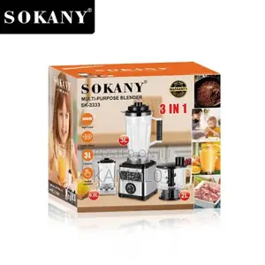 Sokany 3 in 1 Heavy Duty Blender 3liter