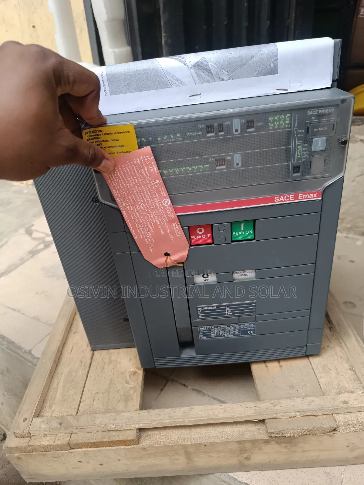 Sace E1N 16 ABB Breaker 1600a 4pole
