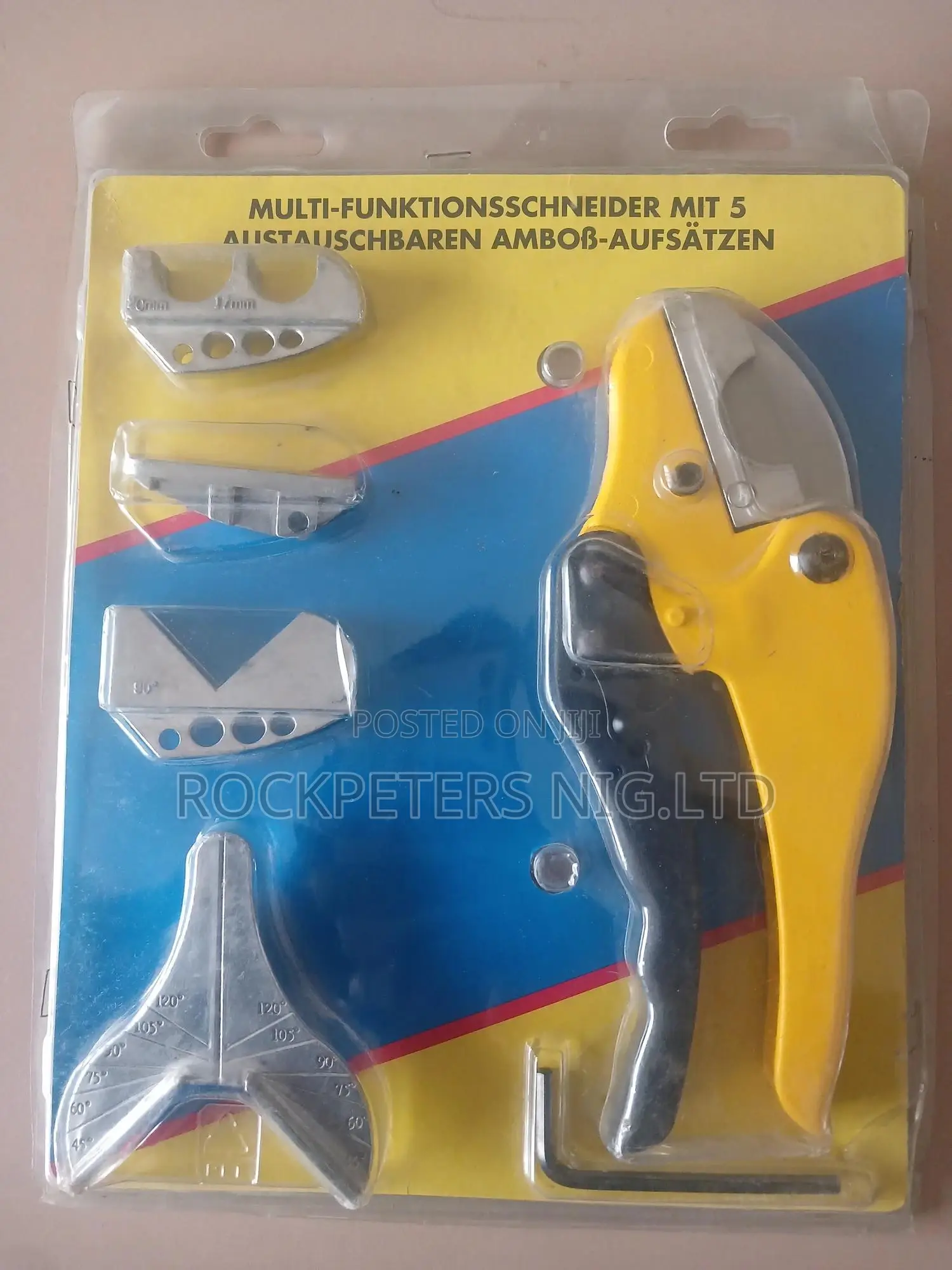 Multi-Function Cutter With 5 Interchangeable Ambobic Attachm