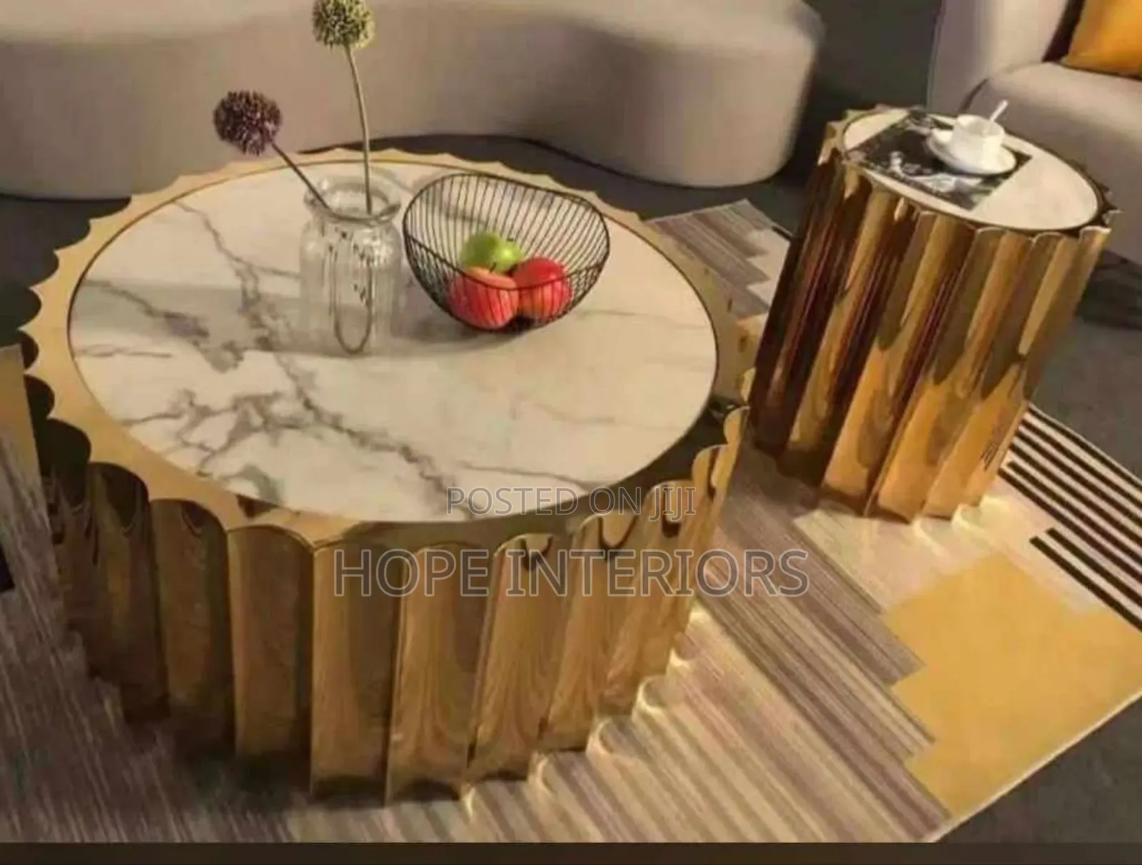 Round Table and Stools