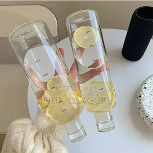 Transparent Multipurpose Water Bottle Packaging Bottle Glass