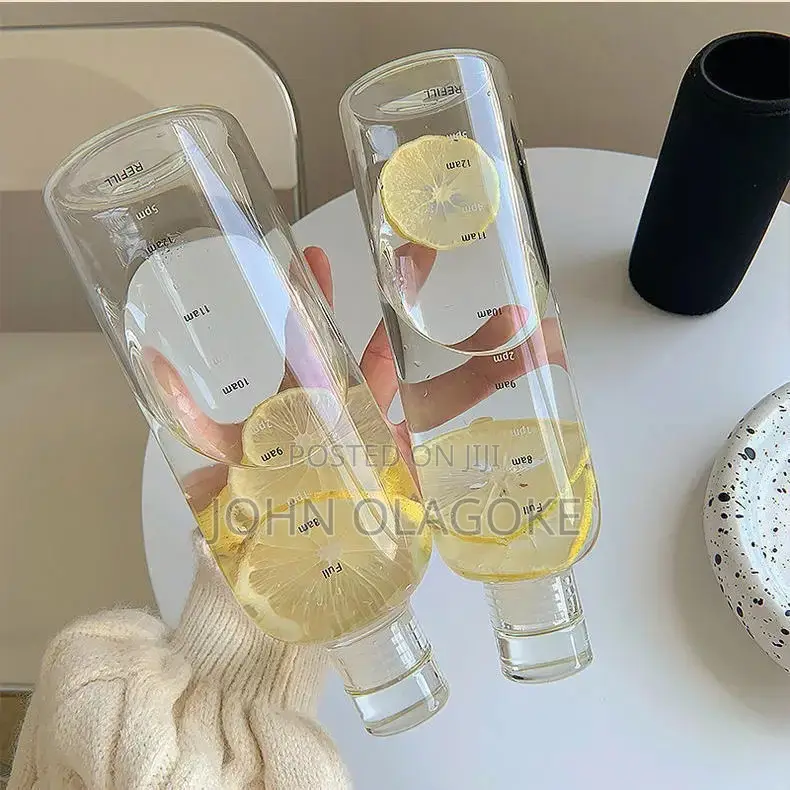Transparent Multipurpose Water Bottle Packaging Bottle Glass