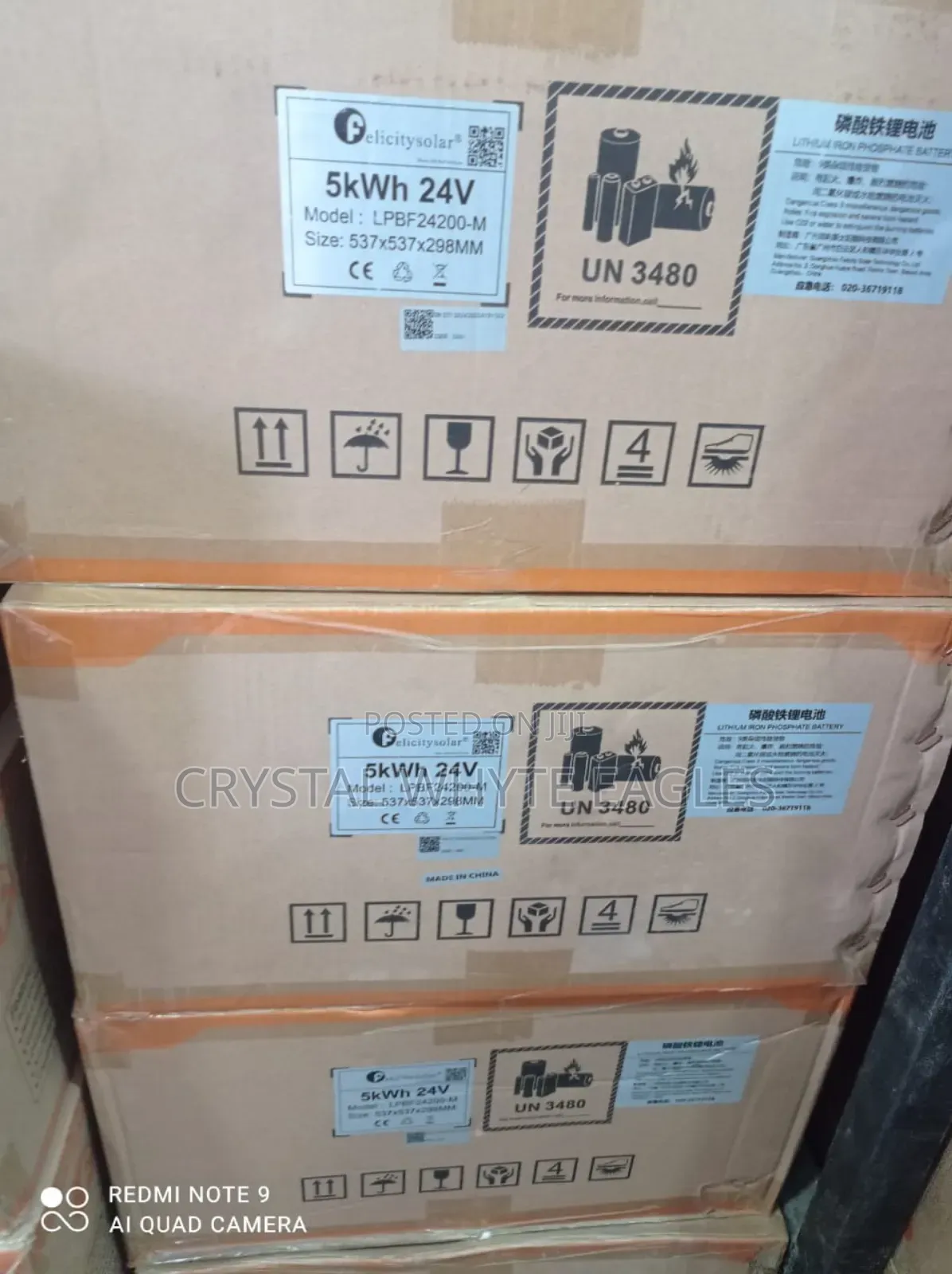 5kwh 24V Felicity Phosphate Lithium Iron Battery