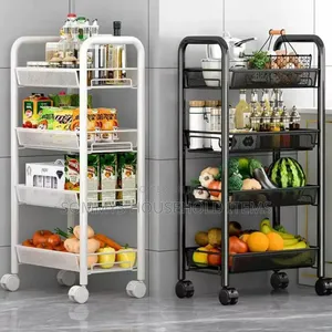 4layers Iron Multiple-Use Trolley Cart Organiser