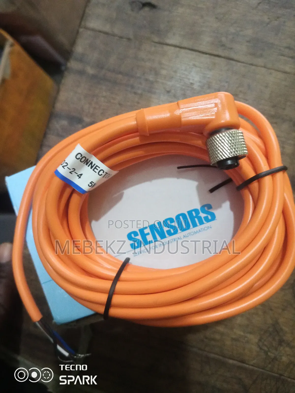M12 Sensor Cable Connector 5mtrs
