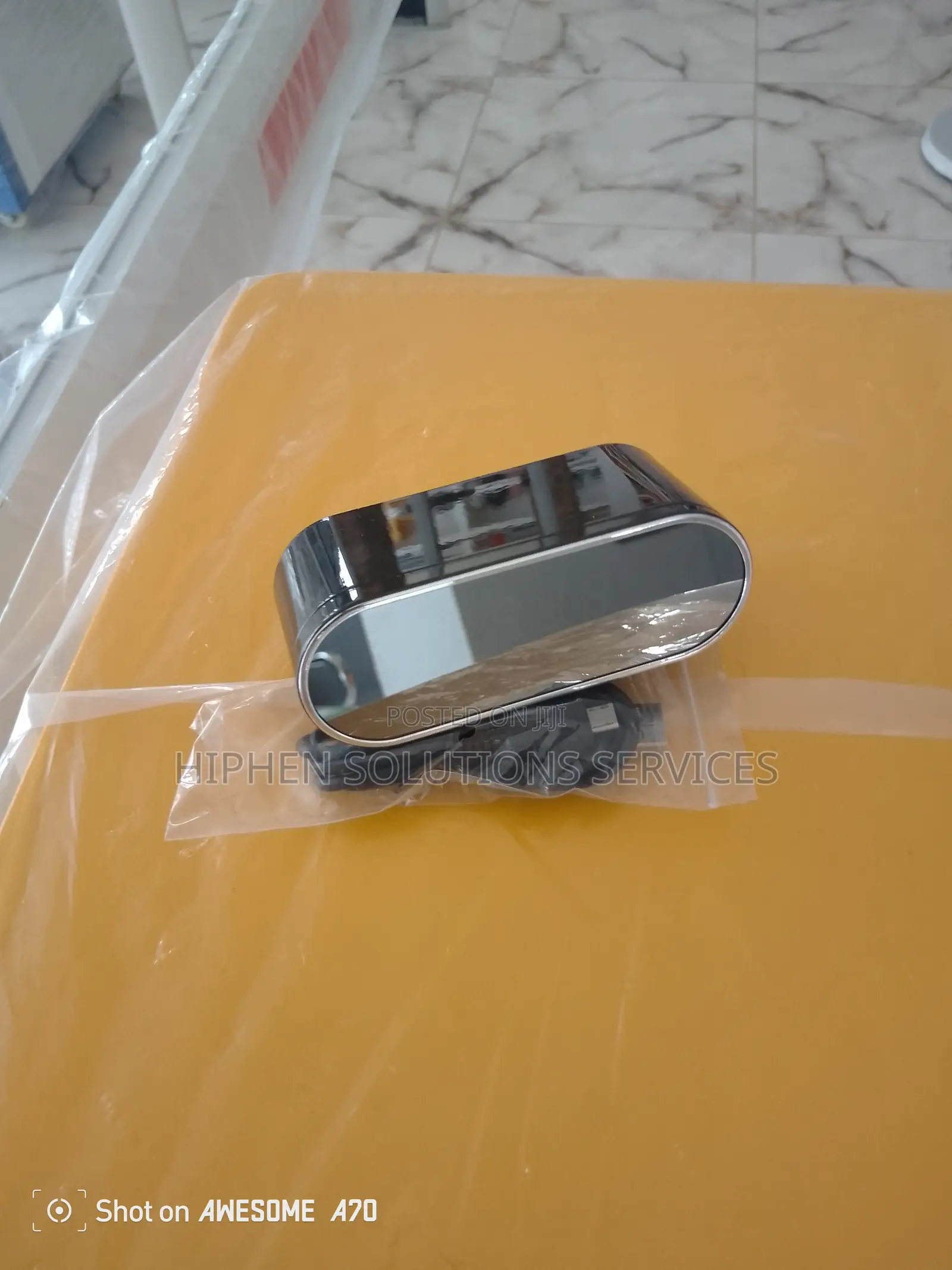 Black Digital Clock Spy Camera, for Security