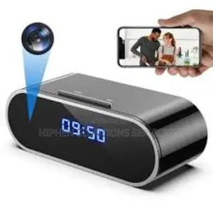 Photo - Table Spy Camera Clock Video Recording for Security