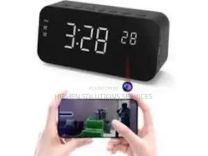 Photo - Clock Spy Camera With Audio and Video Hidden Camera