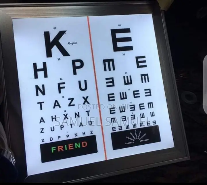 Illuminating Visual Acuity Chart