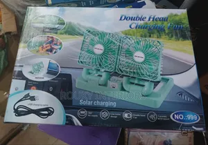 2 in 1 Double Head Charging Fan