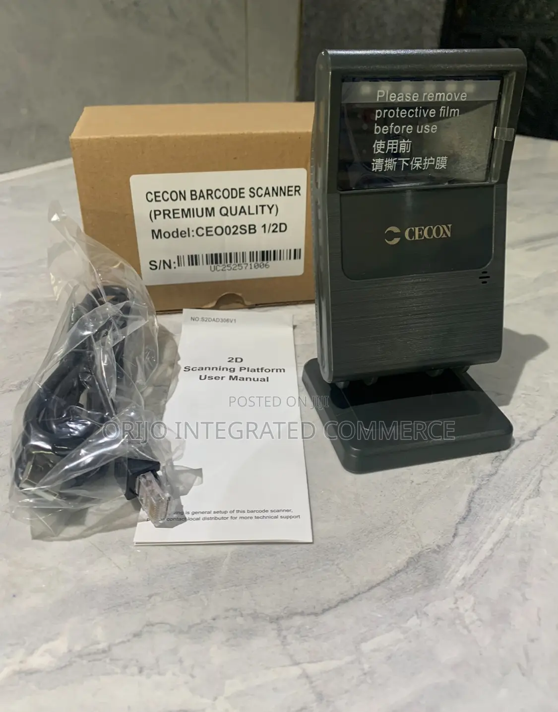 Cecon Barcode Scanner (Premium Quality) Model:Ce002sb 1/2d