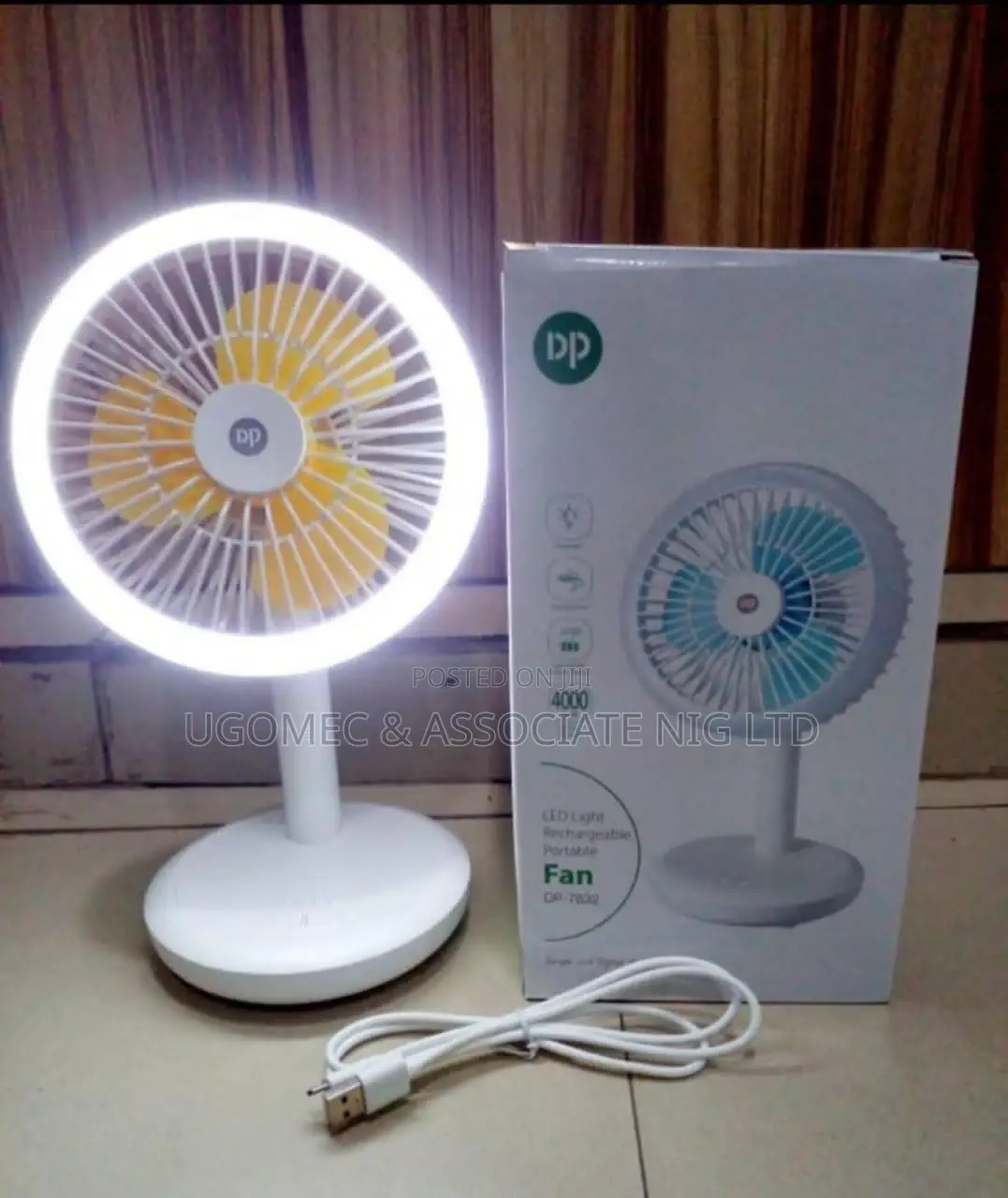 Original Rechargeable Fan With Light.
