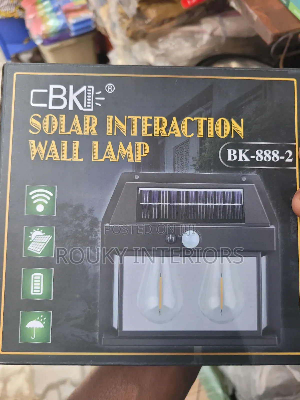 Double Solar Wall Lamp