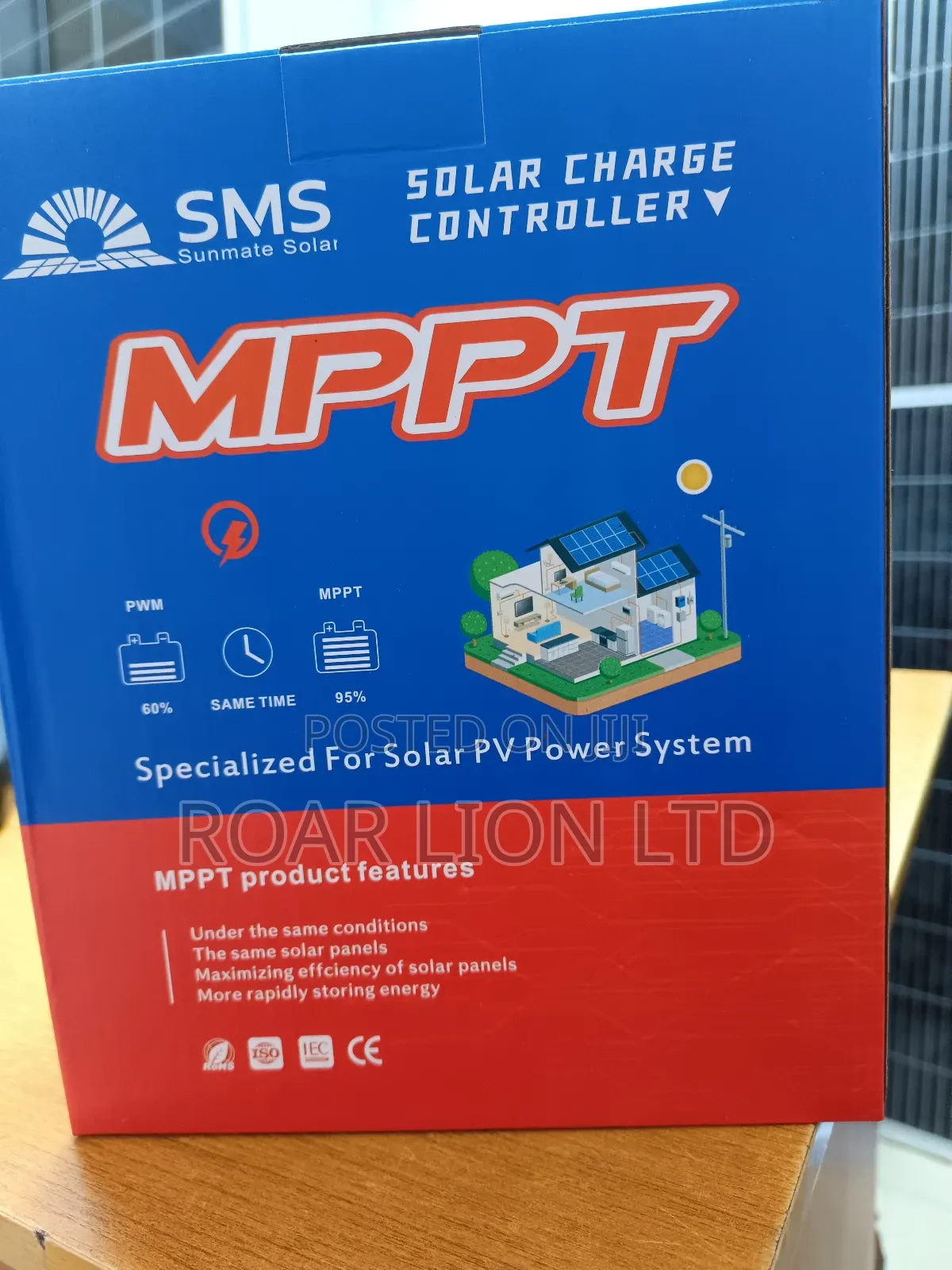 SMS Charge Controller 30ah MPPT