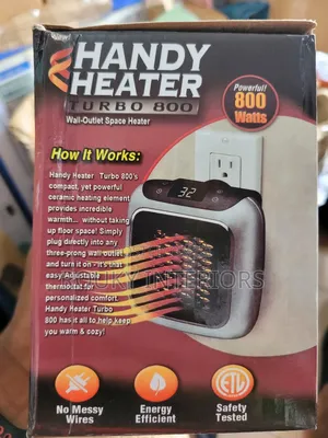 Handy Heater Turbo 800 Wall Outlet Space Heater