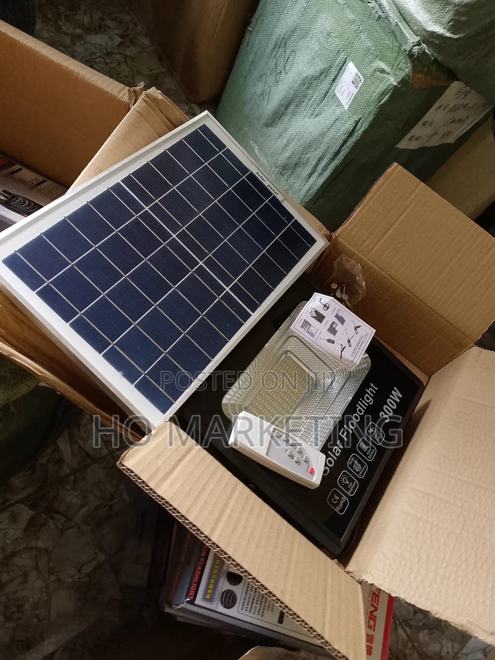 Premium 300W Floodlight Solar Panel With Remote Control