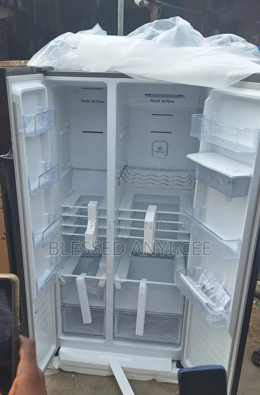 Original Hisense 529l Side by Side Fridge With Dispenser