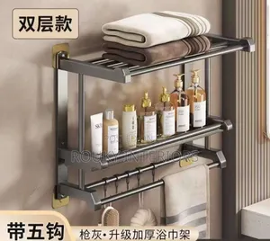 2tiers Rack With Adhesive Sticker