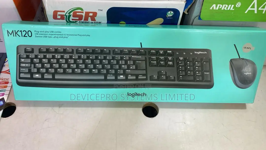 Logitech Mk120 Wired Combo Keyboard and Mouse