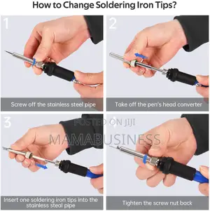 8pcs Adjustable Temperature Electric Soldering Iron 220v 60w