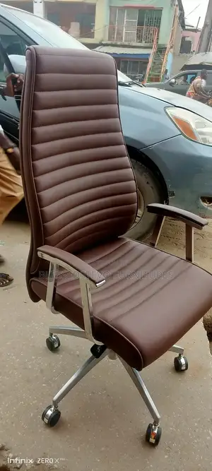 Office Chair Brown Leather Color