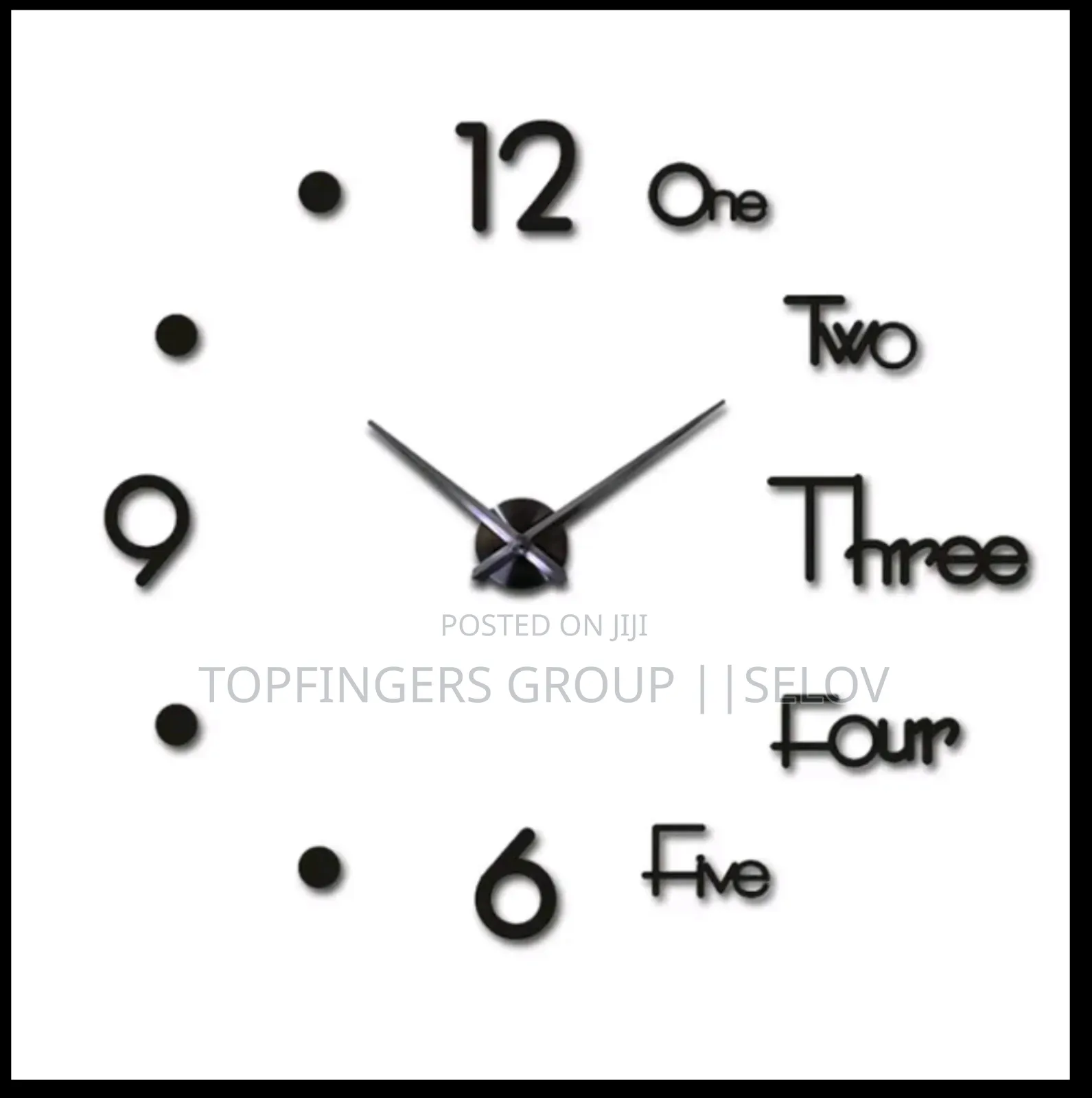 Diy Clock 40cm , Free Delivery