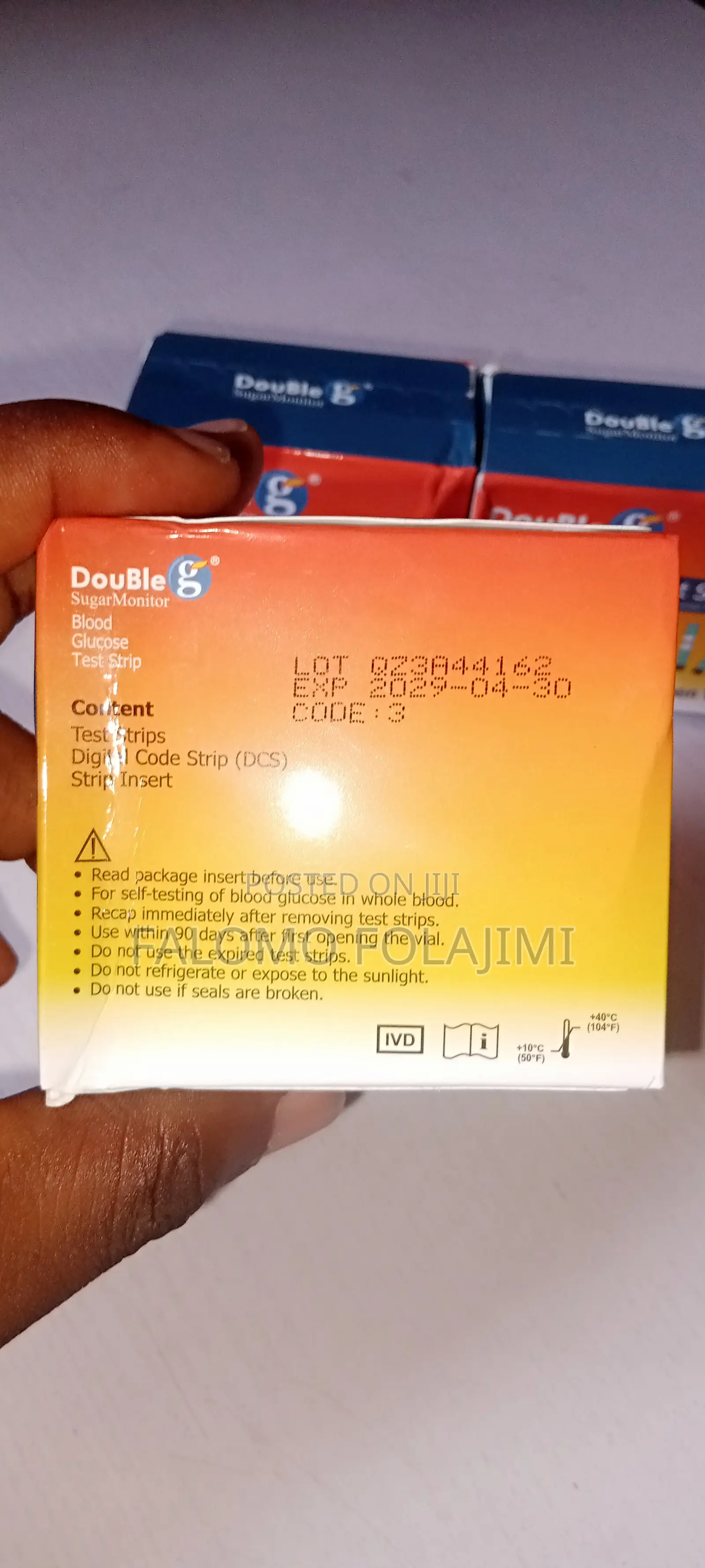 Doubleg Glucose Test Strip (50 Strips)
