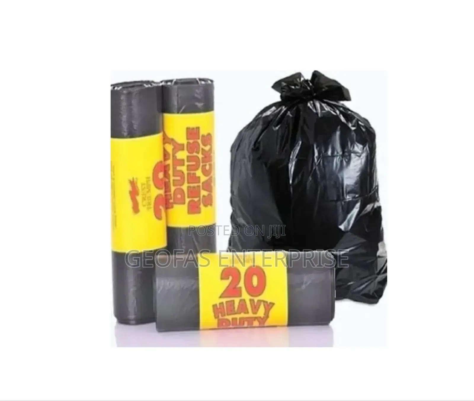 100pcs Disposable Waste and Garbage Nylon Bags – 5 Pack
