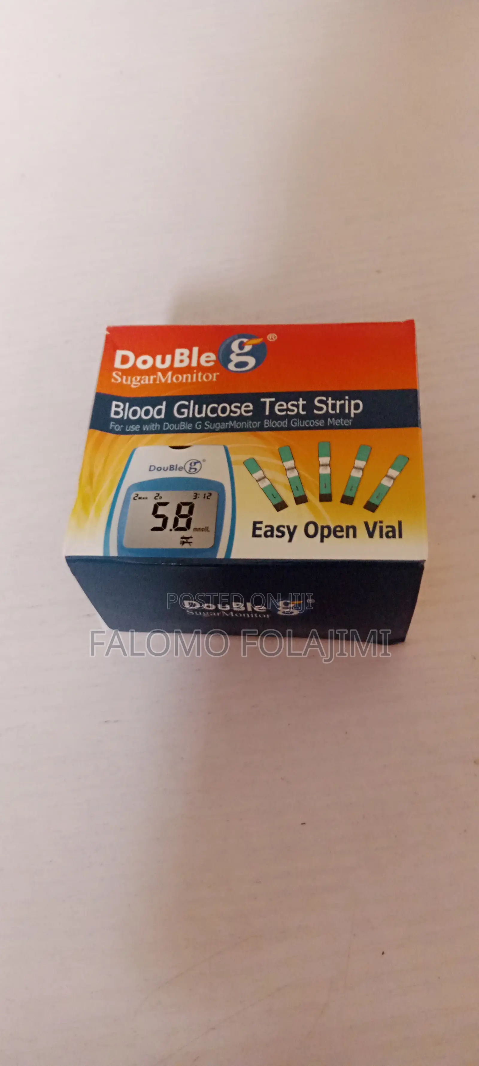 Doubleg Glucose Test Strip (50 Strips)