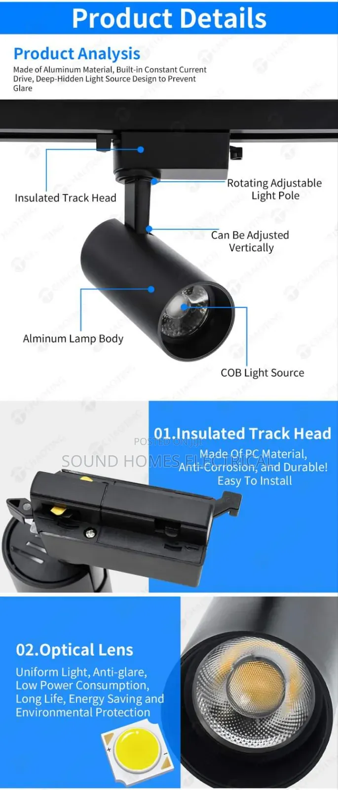 Led Tracklight With Rail