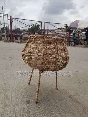 Hand-Woven Raffia Planter