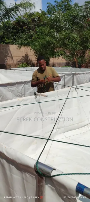 Mobile Tarpaulin Fish Pond (Complete Set for 6000 Capacity)