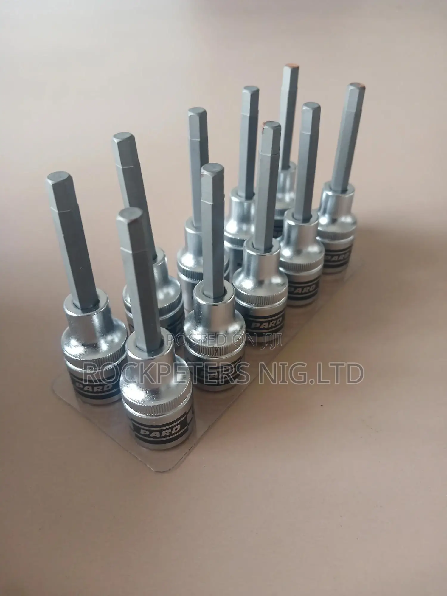 10pc Pard 1⁄2" Hex Socket Bit C34408006 6mm-80mml