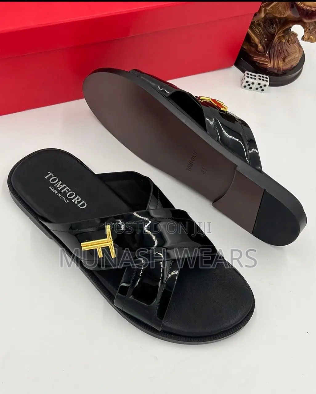 Tom Ford Leather Slipers