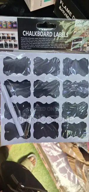 24pcs Waterproof Chalkboard Kitchen Spice Label Stickers
