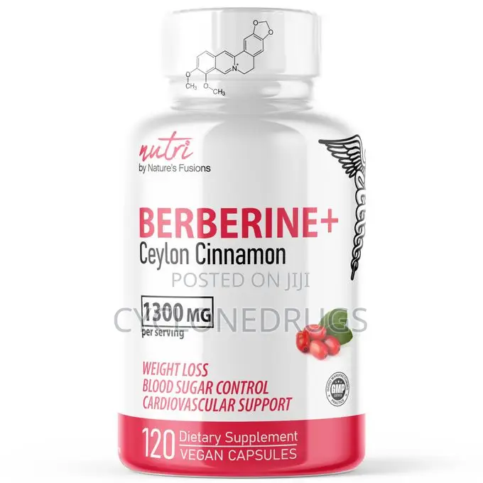 Nature's Fusions Berberine 1300mg – 120 Capsules