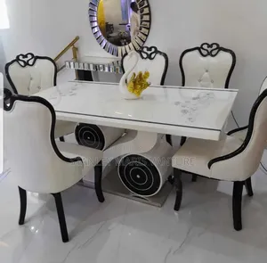 Turkish Royal Dinning Set With Six Leather Chairs