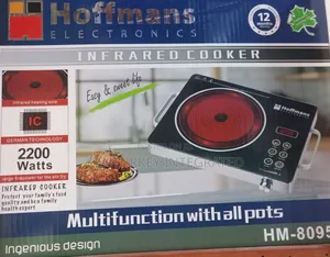 Hoffmans Electronics 2200watts Infrared Cooker With All Pots