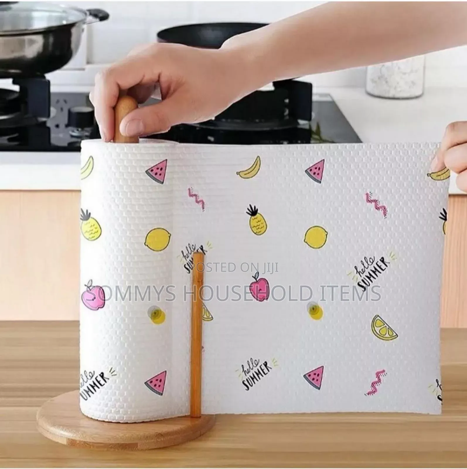 Non-Rusty Bamboo Tissue Paper Stand/Holder