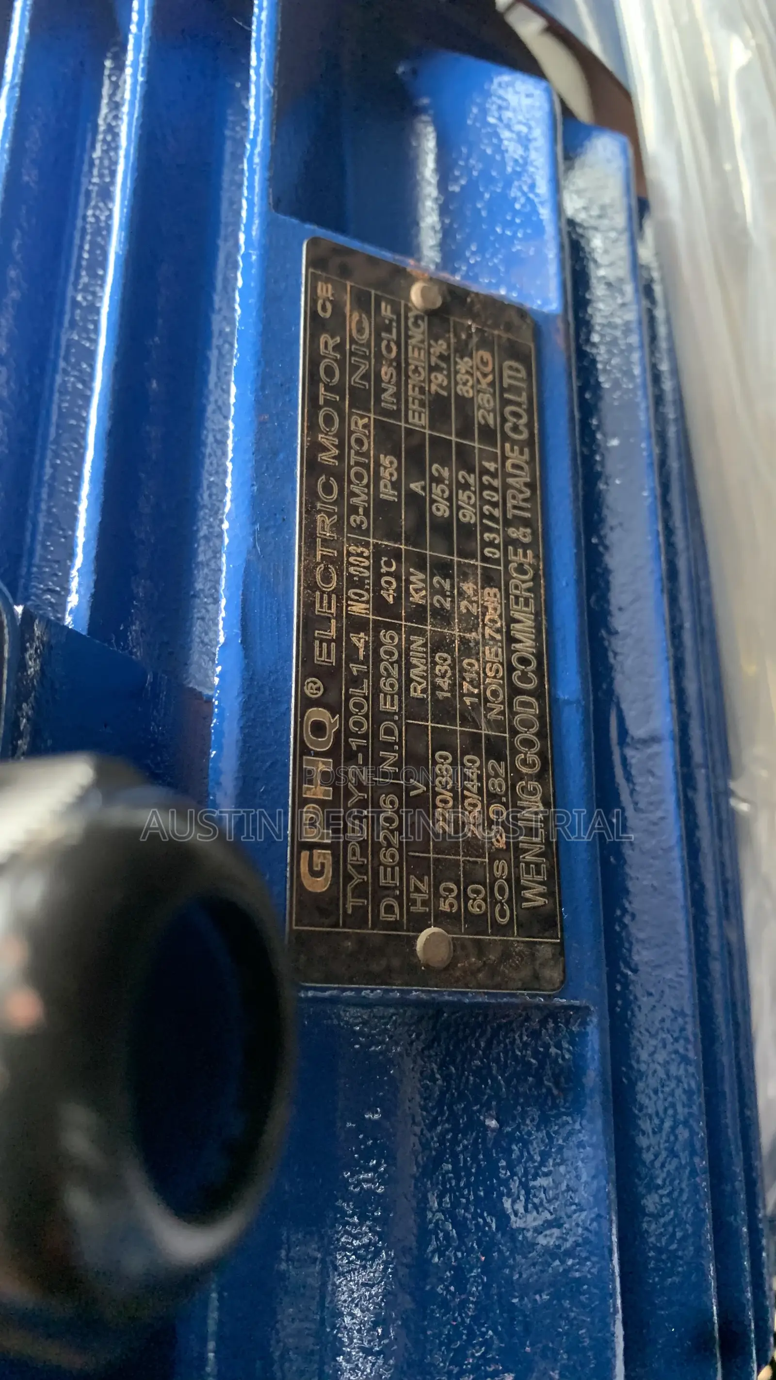 Electric Motor Gear Box 3hp