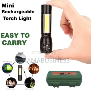 USB Charge XPE+COB Led Light Torch