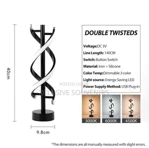 Simple Creative Spiral LED Table Lamps