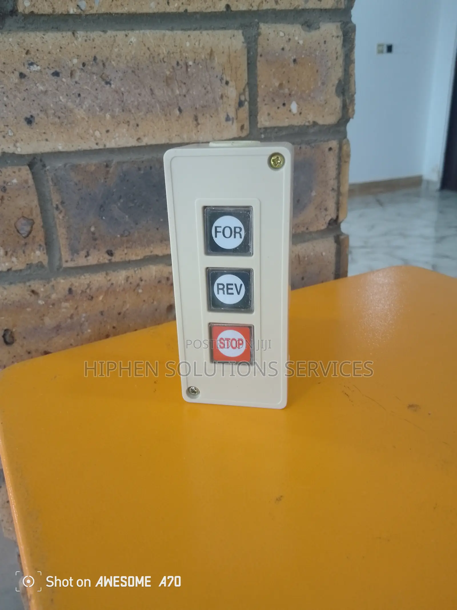 Control Box With Light Button Switch