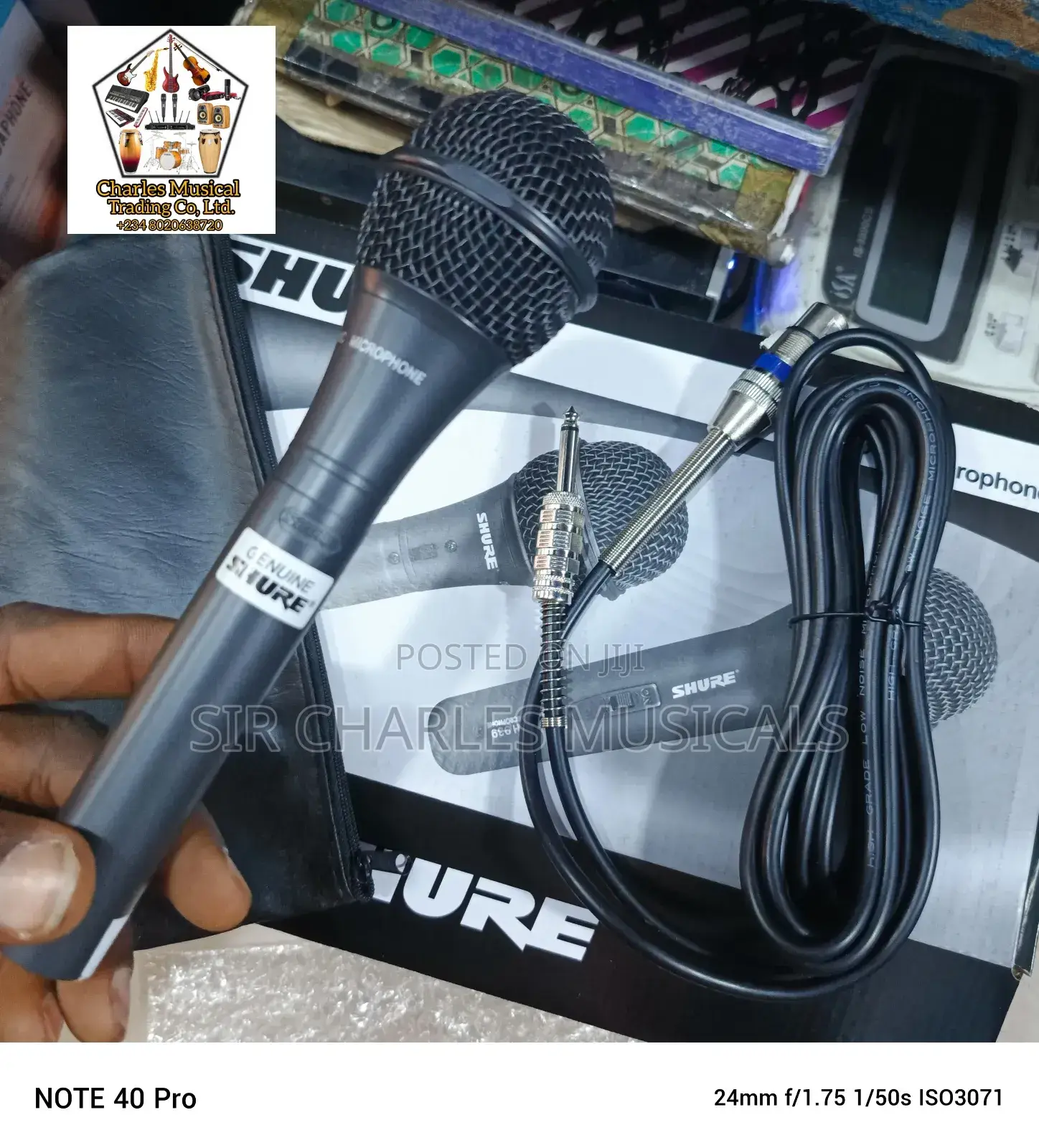 Original Shure SMTECH-939 Dynamic Wired Microphone