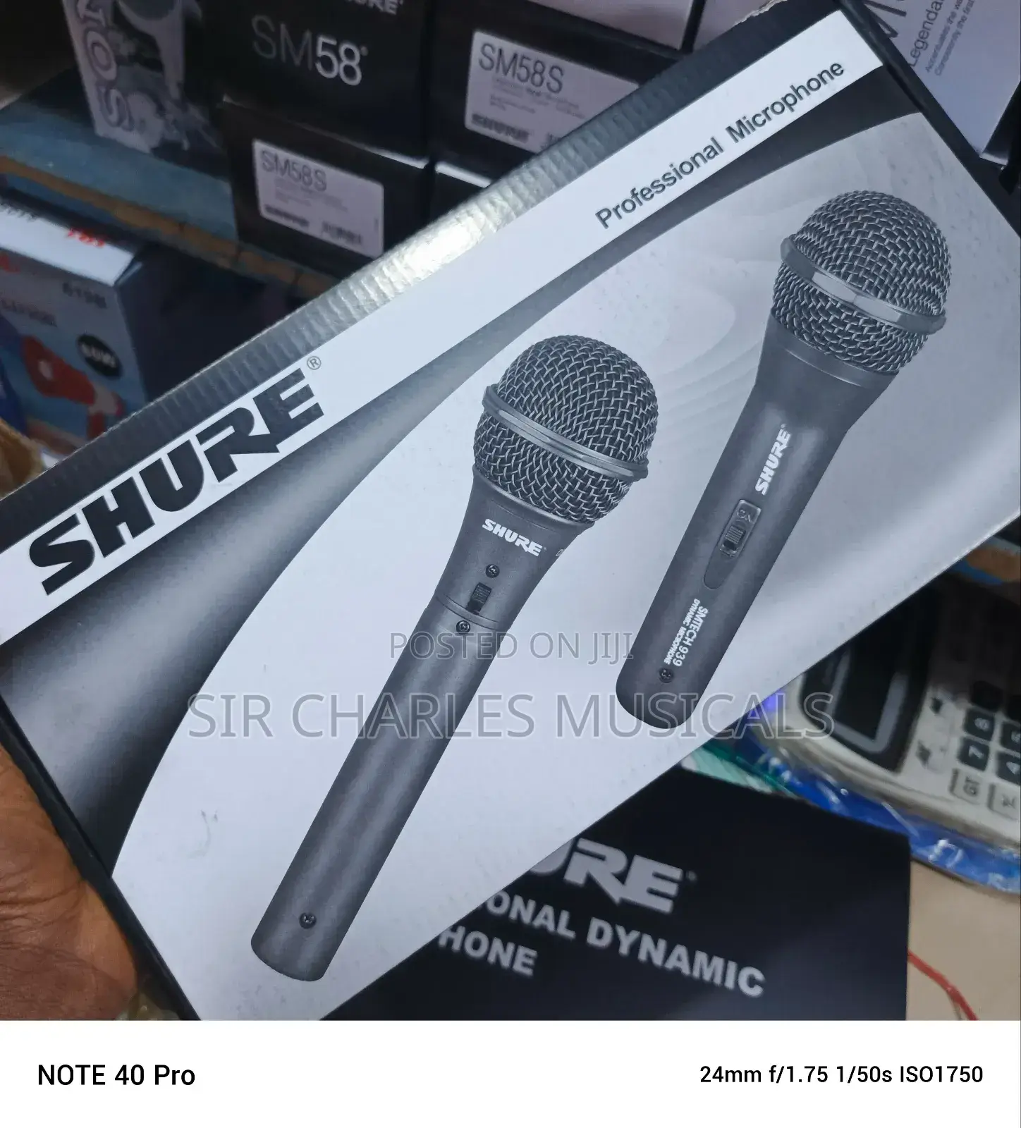 Original Shure SMTECH-939 Dynamic Wired Microphone