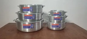 6pcs Polished Aluminium Cookware Set