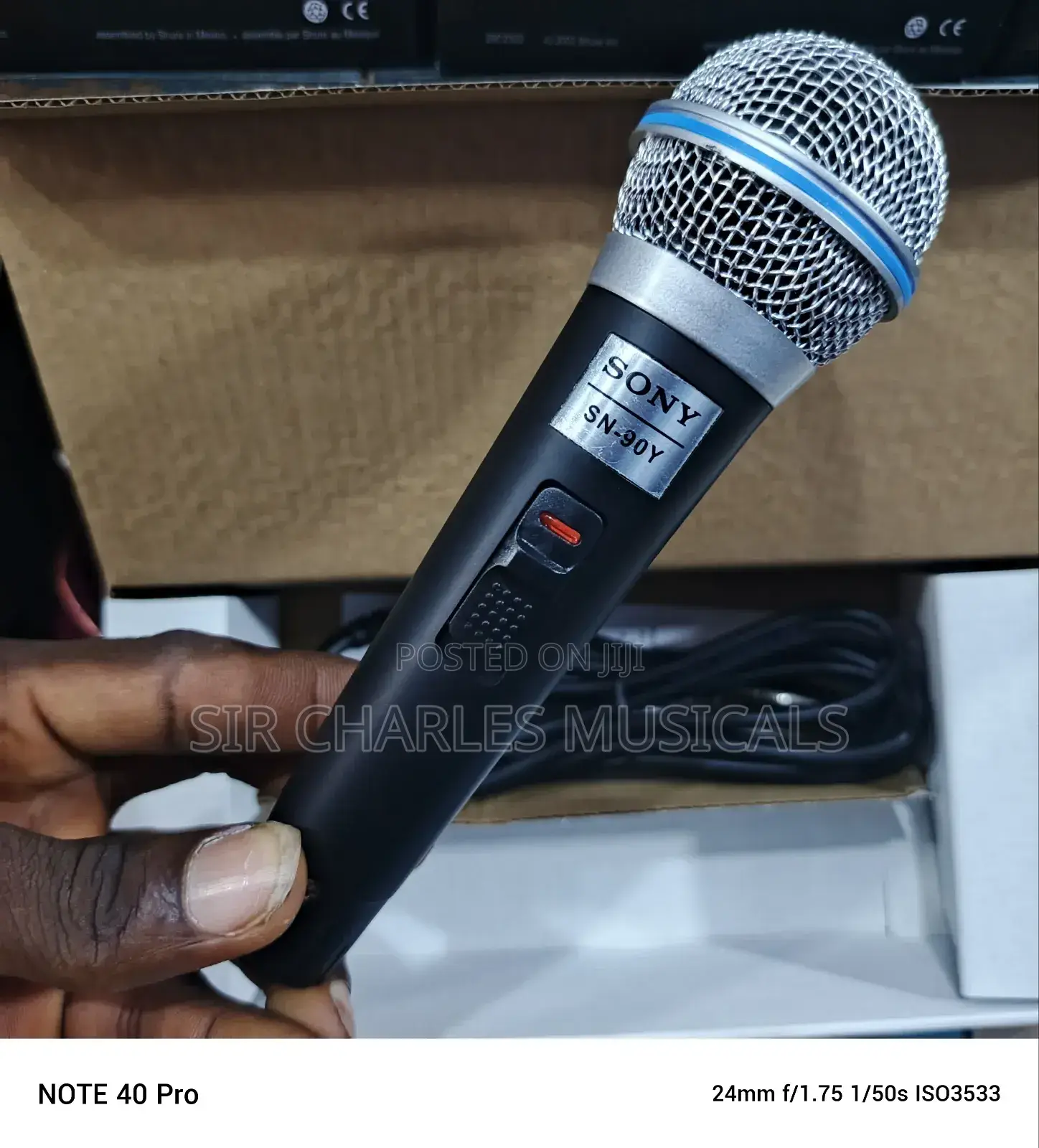 Original Sony SN-90Y Dynamic Wired Microphone